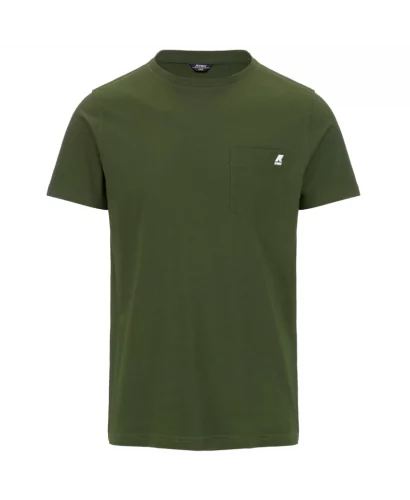 Acheter K-Way Tshirt Homme En Coton Kway Sigur Green Cypress K00ai30t - K00AI30 H11