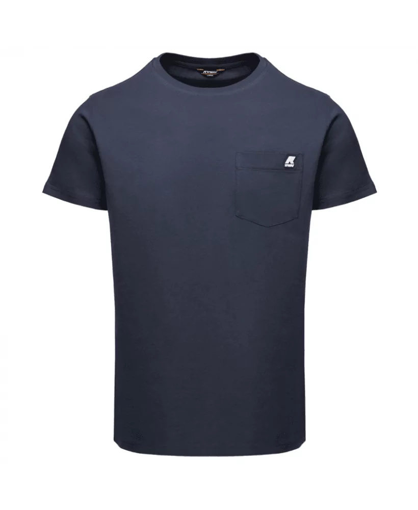 K-Way T-shirt Homme En Coton Sigur Depht Blue K00AI30 - K00AI30 K89 - Vertigo