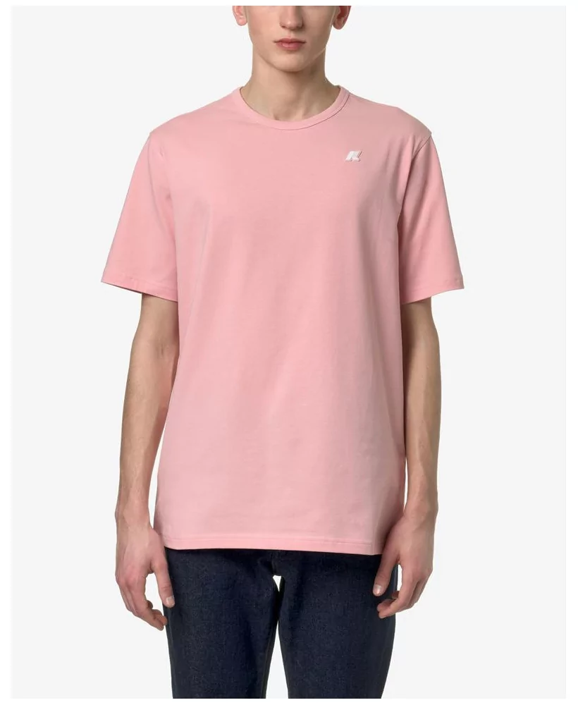 Acheter K-Way T-shirt Kway Col Rond En Coton Adame Stretch Pink Powder K8131UW -K8131UW W7C à 55,00 €