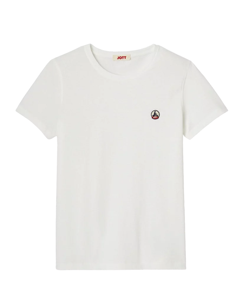 Acheter Jott T-shirt Jott à col rond Blanc Rosas SS23WTSH10 901-WHITE - SS23WTSH10 901 - Vertigo Store