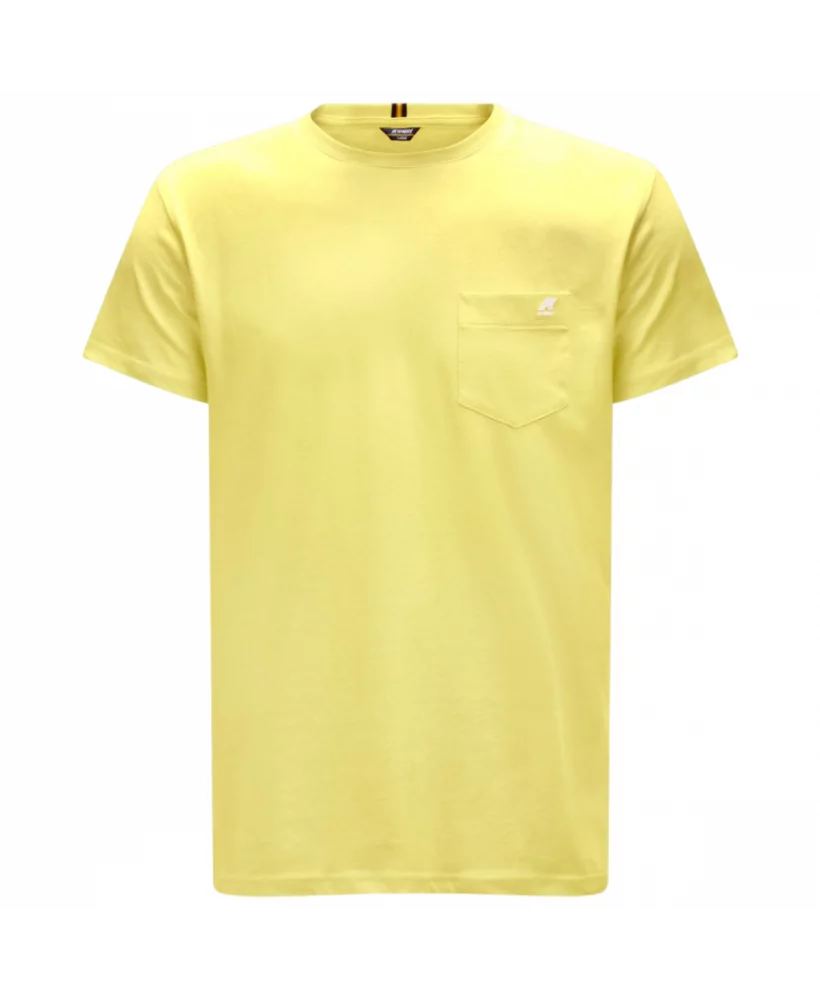 K-Way T-Shirt K-way pour homme à manches raglan Sigur Yellow Sunstruck - K00AI30 XZ7 - Vertigo