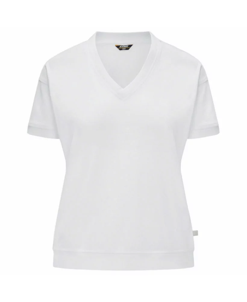 Acheter K-Way Tee-shirt femme K-way en coton jersey RUBIEL White - K21279W 001 - Vertigo Store