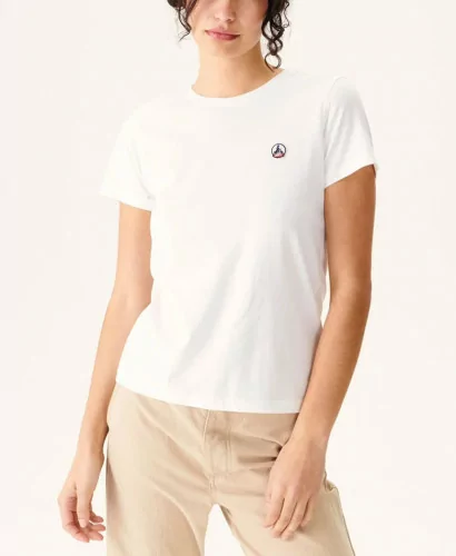 Acheter Jott T-shirt Jott à col rond Blanc Rosas SS23WTSH10 901-WHITE -SS23WTSH10 901-WHITE à 45,00 €