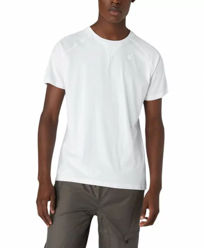 Acheter K-Way T-shirt manches raglan K-way en coton EDWING White -K0074Q0 001 à 40,00 €