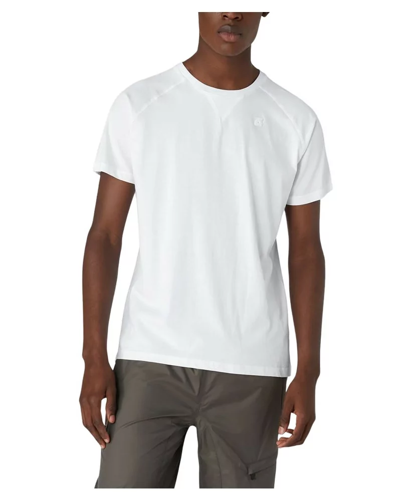 Acheter K-Way T-shirt manches raglan K-way en coton EDWING White -K0074Q0 001 à 40,00 €