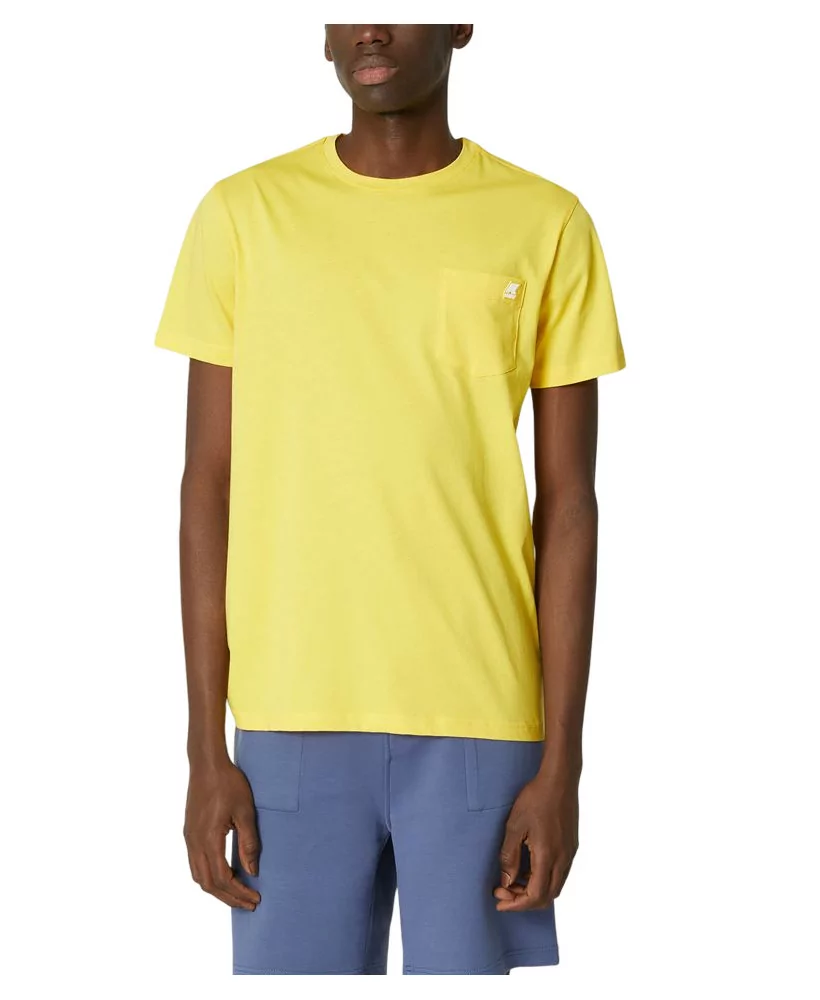 Acheter K-Way T-Shirt K-way pour homme à manches raglan Sigur Yellow Sunstruck - K00AI30 XZ7 - Vertigo Store