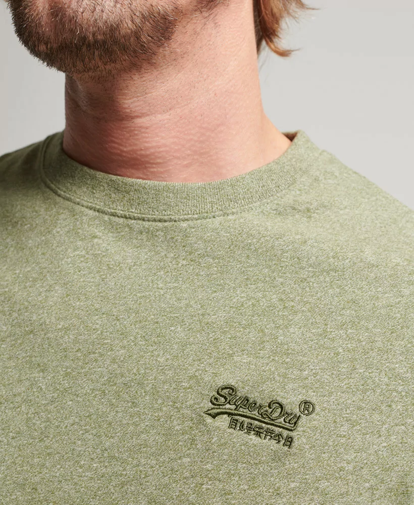 Superdry T-shirt Essential Logo en coton bio olive poudré - M1011245A 5WY - Vertigo