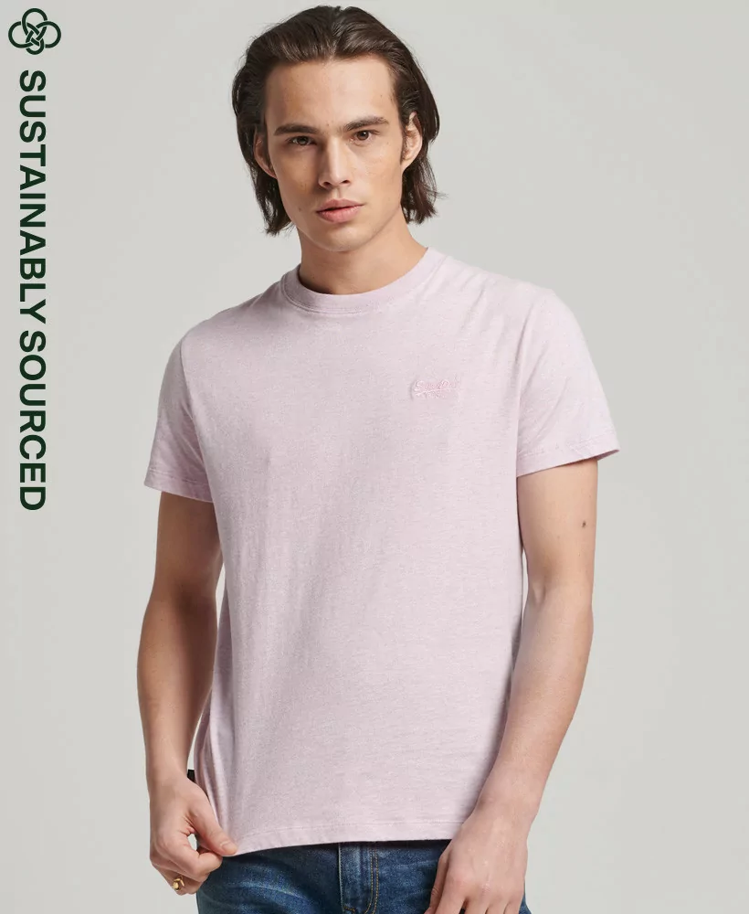 Superdry T-shirt Essential Logo en coton bio rose pâle - M1011245A O2R - Vertigo