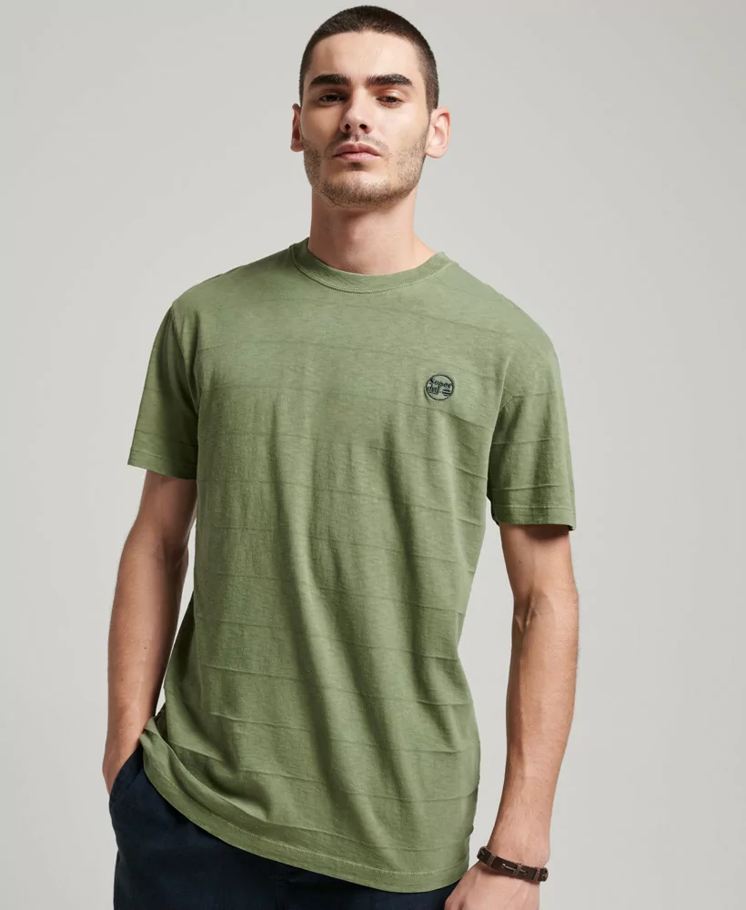 Superdry T-shirt Vintage vert olive kaki - M1011570A ZTV - Vertigo