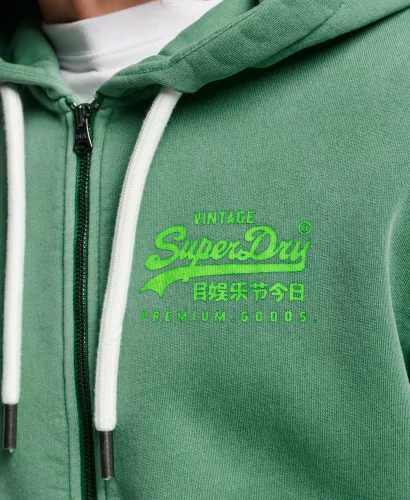 Acheter Superdry Sweat à capuche zippé vert galvanisé -M2012905A 29E à 89,99 €