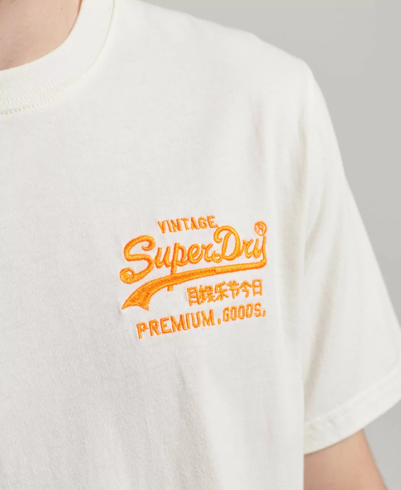 Acheter Superdry T-shirt Vintage Logo Neon Ecru -M1011478A 39E à 34,99 €