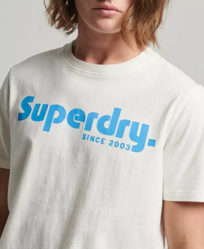 Acheter Superdry T-shirt classique Vintage Terrain Blanc cassé - M1011579A 71D - Vertigo Store