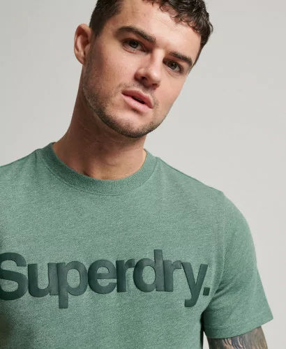 Acheter Superdry T-shirt classique Vert portland poudré -M1011633A 6GK à 39,99 €
