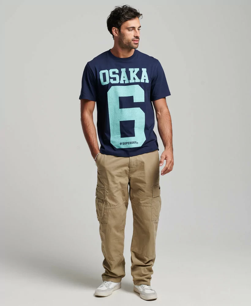 Acheter Superdry T-shirt classique Osaka Bleu Marine Intense -M1011688A ADQ à 44,99 €