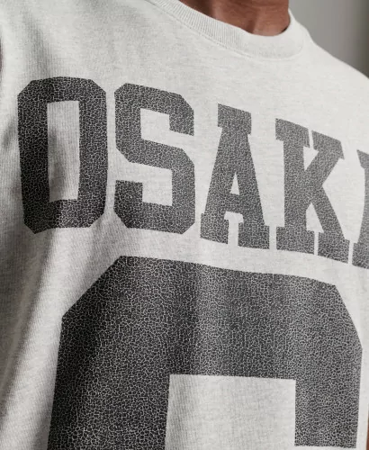 Acheter Superdry T-shirt classique Code Osaka gris cadet chiné -M1011688A JAR à 44,99 €