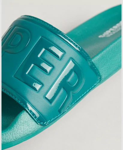 Acheter Superdry Claquettes De Piscine turquoise profond -WF310184A 8UP à 29,99 €