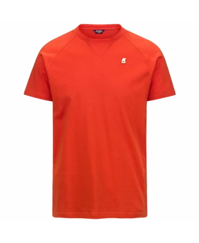 Acheter K-Way T-shirt Manches Raglan En Coton K-way Edwing Yellow Orange Pumpkin - K0074Q0 WGQ