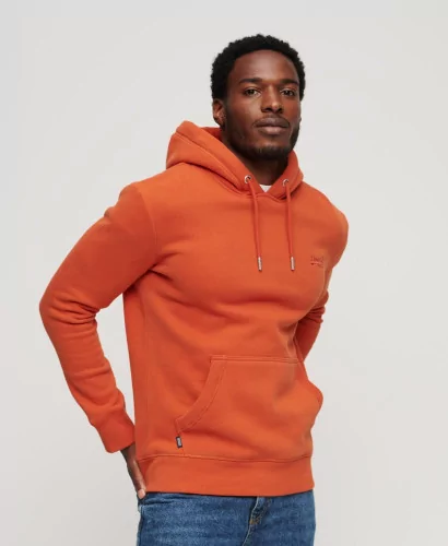 Acheter Superdry Sweat à capuche à logo Essential orange - M2013110A 8UX - Vertigo Store